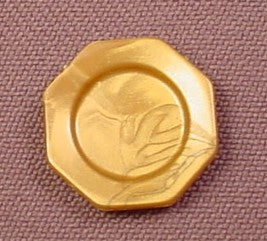 Playmobil Small Gold Octagonal Plate Or Dish