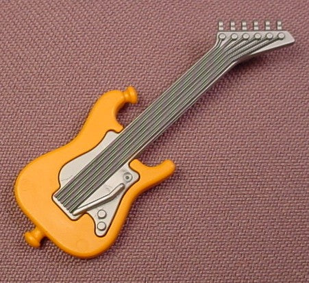 Playmobil Orange Electric Guitar Musical Instrument