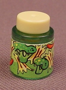 Playmobil Transparent Green Jar With A Yellow Lid