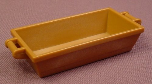 Playmobil Light Brown Rectangular Trough Or Storage Box With Handles