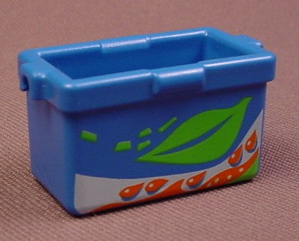 Playmobil Blue Cooler Box With A Leaf Design