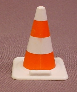 Playmobil White & Orange Traffic Safety Cone