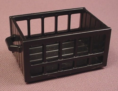 Playmobil Black Crate With Slatted Sides & 2 Handles
