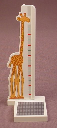 Playmobil White Medical Scale & Height Measurer With A Giraffe