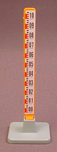 Playmobil Orange Surveying Pole With Height Markings