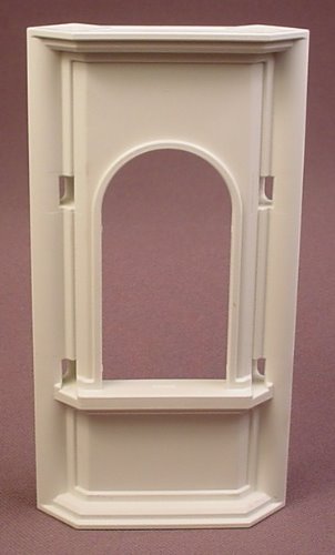 Playmobil White Wall With Beveled Edges & An Arch Top Window