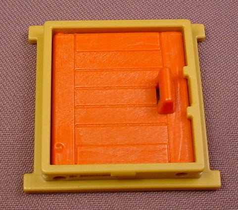 Playmobil Dark Orange Window Shutter In A Mustard Yellow Wood Grain