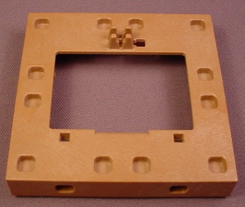 Playmobil Brown Square Base With A Hole & Pivot Point For A Trap Door