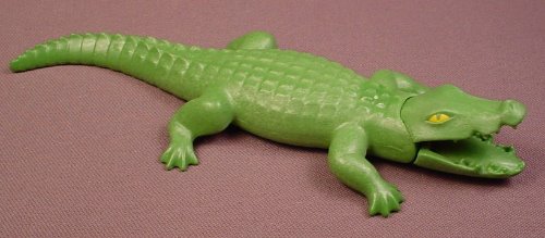 Playmobil Green Alligator Animal Figure With A Head That Moves