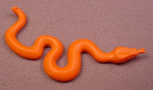 Playmobil Orange Brown Snake With Its Tongue Sticking Out