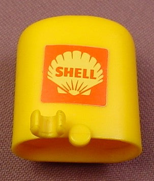 Playmobil Yellow Oval Fuel Tank With A Shell Logo