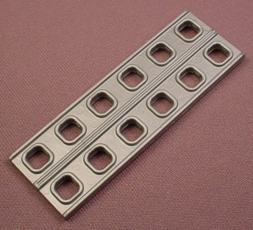 Playmobil Silver Gray Plate Or Ramp With 12 System X Sockets