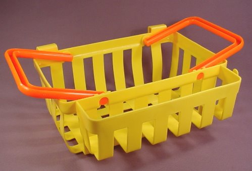Fisher Price 1984 Fun With Food Deluxe Grocery Shopping Basket