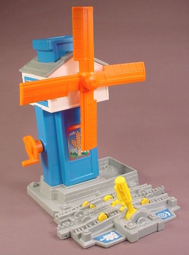 Fisher Price Geotrax Windmill Building With A Track Base