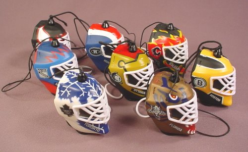 Katch Lot Of 8 Nhl Goalie Masks With Magnetic Bottoms
