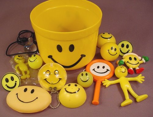 Lot Of Smiley Face Toys