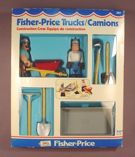 Fisher Price Husky Helper #317 Construction Crew Set In The Original Box