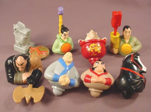 Disney Mulan 2 Complete Set Of 8 Toys