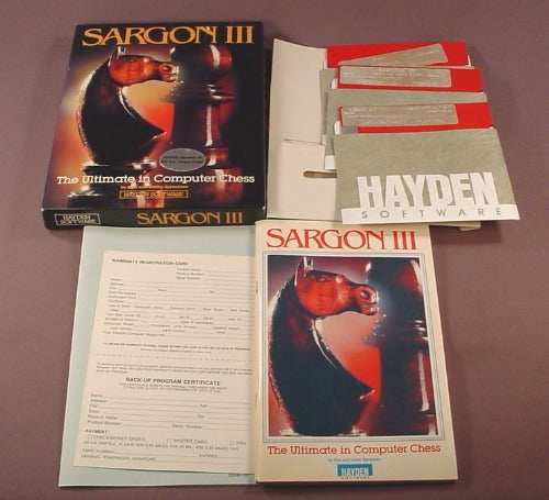 Commodore 64 Sargon III Computer Chess Vintage PC Game