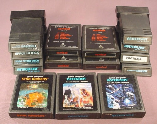Atari Lot Of 15 Vintage Game Cartridges