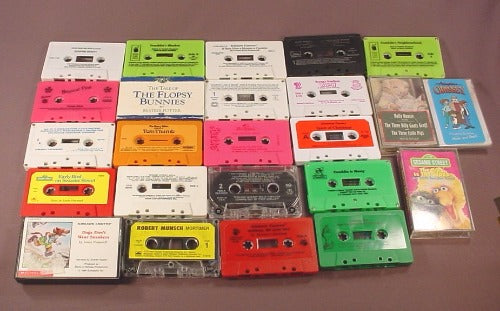 Lot Of 24 Kid's Or Children's Book Cassette Tapes