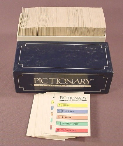 Pictionary First Edition Set Of Replacement Cards