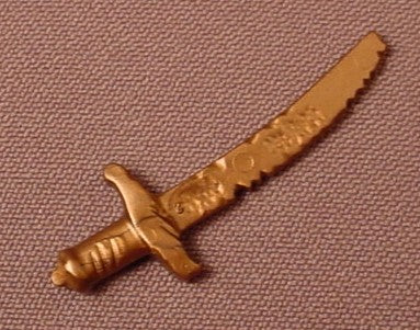 Playmobil Copper Sword Or Saber With A Curved Rusty Blade