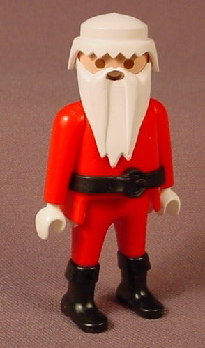 Playmobil Santa Claus Figure With Long White Beard, Black Belt Boot