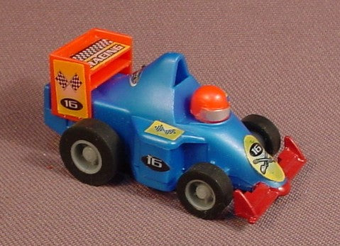 Takara Funrise 2001 Penny Racers Blue Race Car With A Pull Back Motor