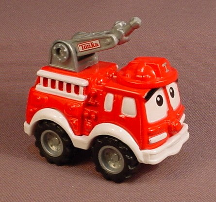 Tonka Lil Chuck Red Fire Truck Engine With A Ladder & Nozzle