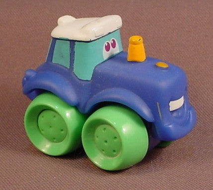 Playskool Tonka Wheel Pals Blue Tractor With A White Roof