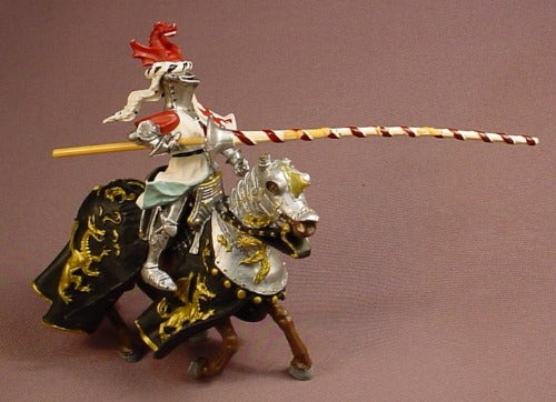 Plastoy Medieval Jousting Knight & Horse