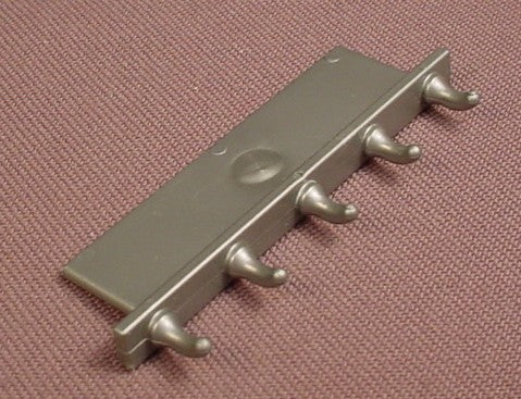Playmobil Silver Gray Rack Of Hooks That Slide Into A Wall Cabinet