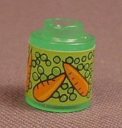 Playmobil Semi Transparent Green Jar With A Carrots Sticker