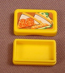 Playmobil Yellow Small Rectangular Case Or Box With A Lid