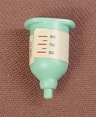 Playmobil Light Blue IV Bottle With A Sticker Applied