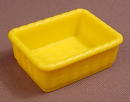 Playmobil Yellow Large Rectangular Basket