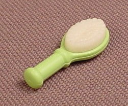 Playmobil Lime Green Hair Brush With White Bristles