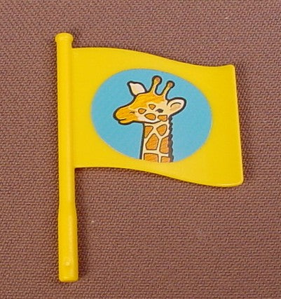 Playmobil Yellow Square Flag On A Pole