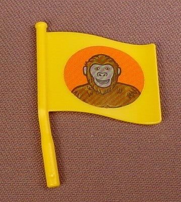 Playmobil Yellow Square Flag On A Pole