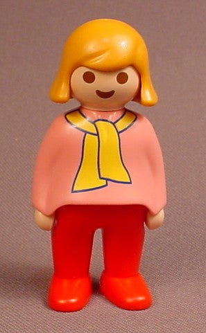 Playmobil 123 Adult Female Figure In A Pink Shirt
