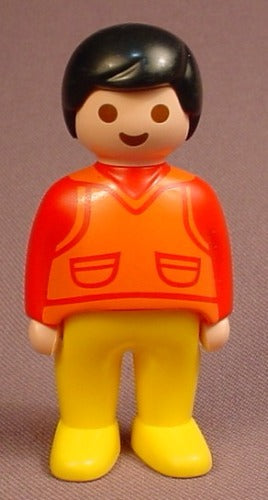 Playmobil 123 Adult Male Figure In A Red Shirt