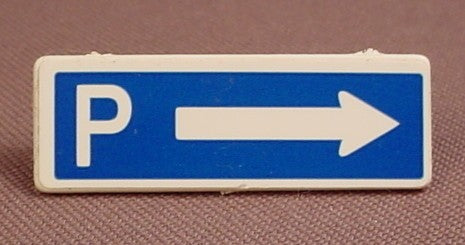 Playmobil White Small Rectangular Sign With A Clip On The Back