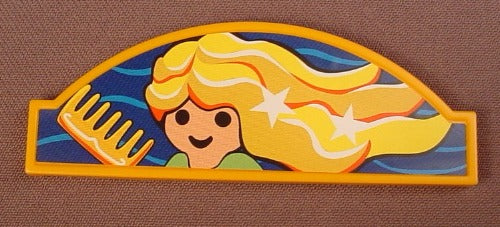 Playmobil Orange Or Gold Sign With An Arched Top