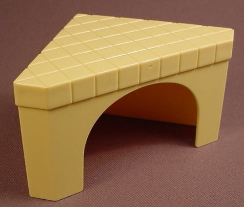 Playmobil Light Yellow Tiled Triangular Corner Table