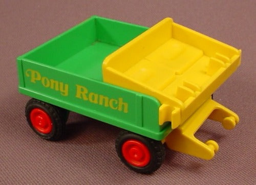 Playmobil Green & Yellow Pony Ranch Wagon
