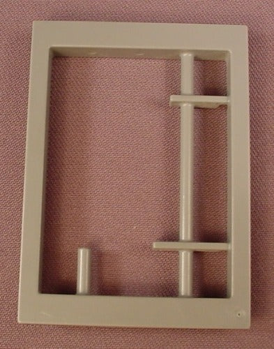 Playmobil Gray Window Frame With Ends For Breakaway Bars