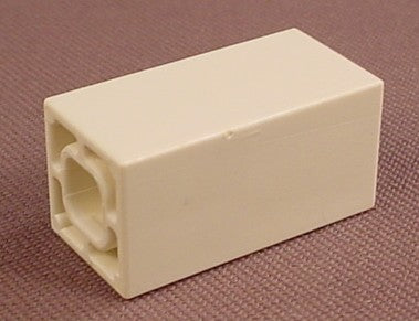Playmobil White System X Block With Sockets In Both Ends