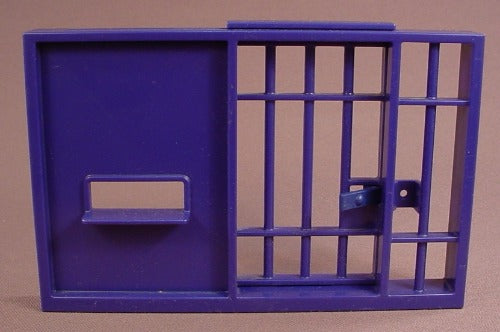 Playmobil Blue Prison Wall With A Sliding Cell Door