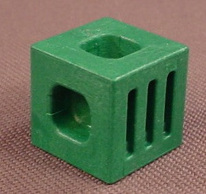 Playmobil Green System X Connector Block With Grooved Sides